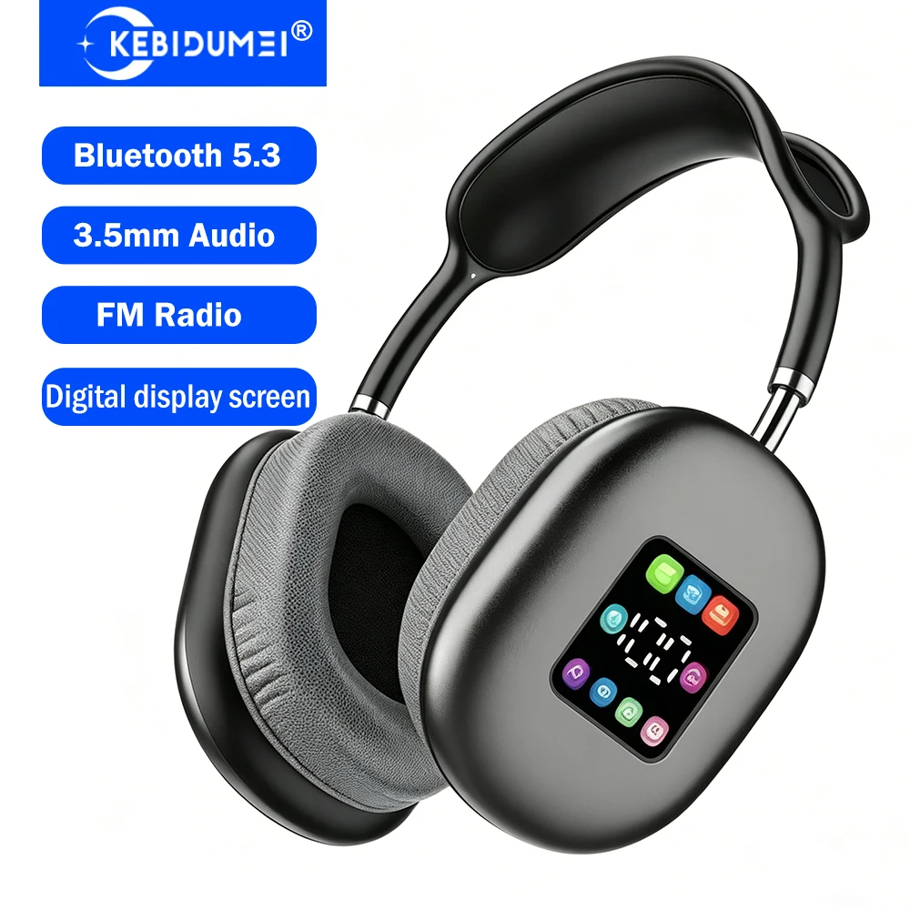 Gaming Headset Rgb - KEBIDUMEI Bluetooth 5.3 Headphones with Color