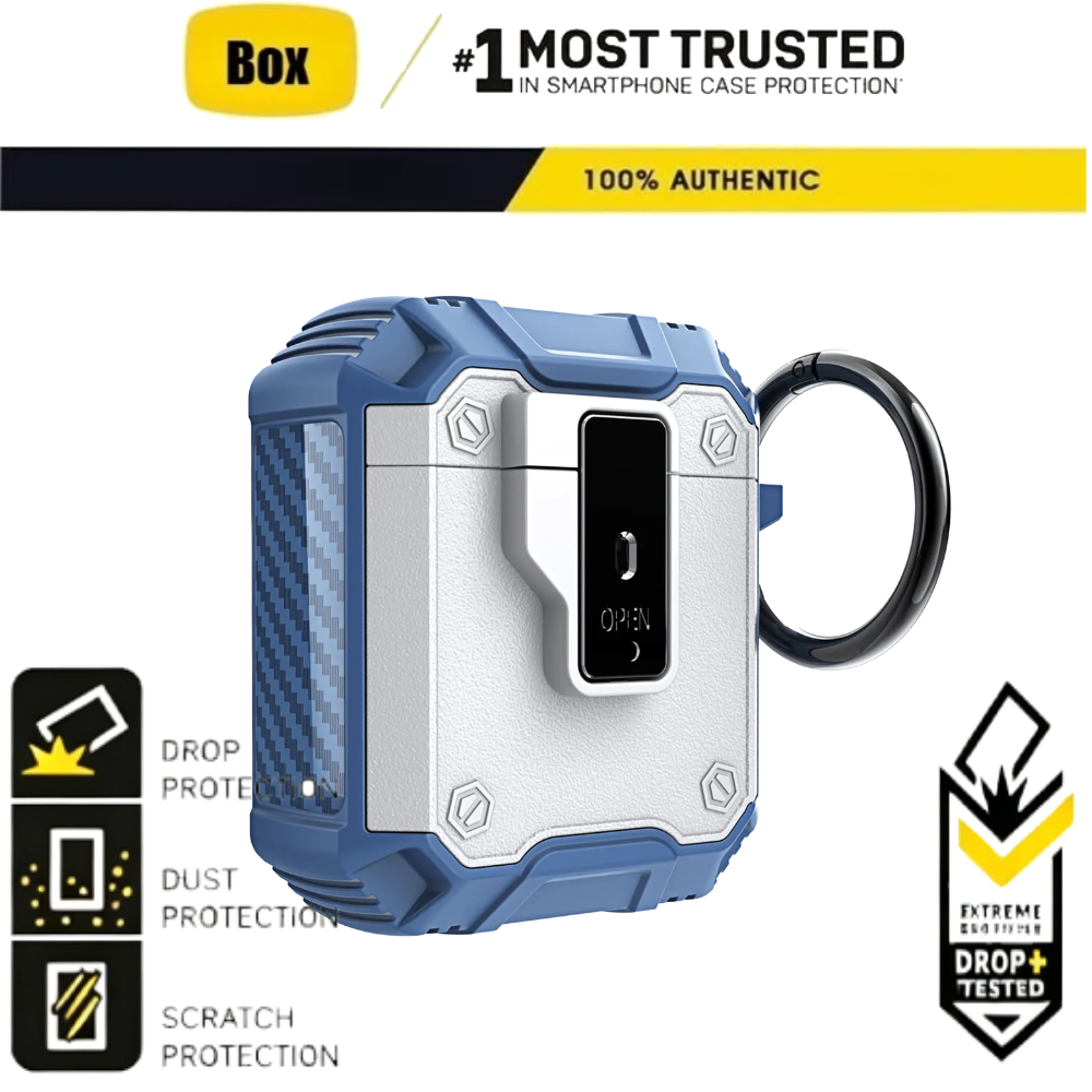 Headphone Case Hard - Military-grade Shockproof OTT-BOX Earphone Case For