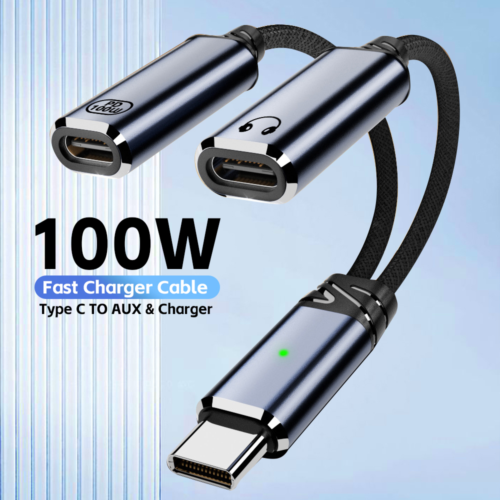 USB C Splitter 2 in 1 Headphon - Earphone Splitter Jack review and price