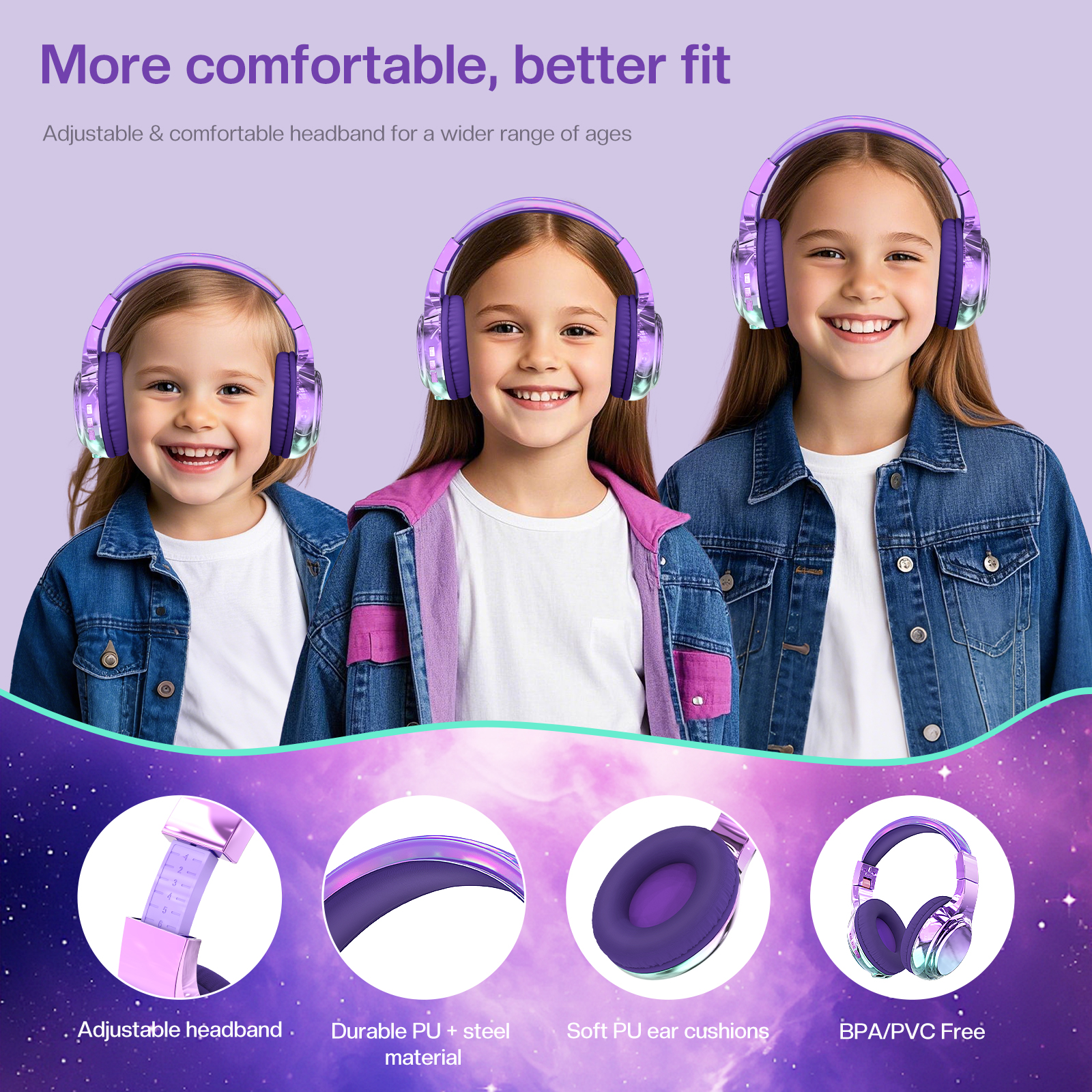 Gradient Kids Bluetooth Headph - Gaming Headset Rgb review and price