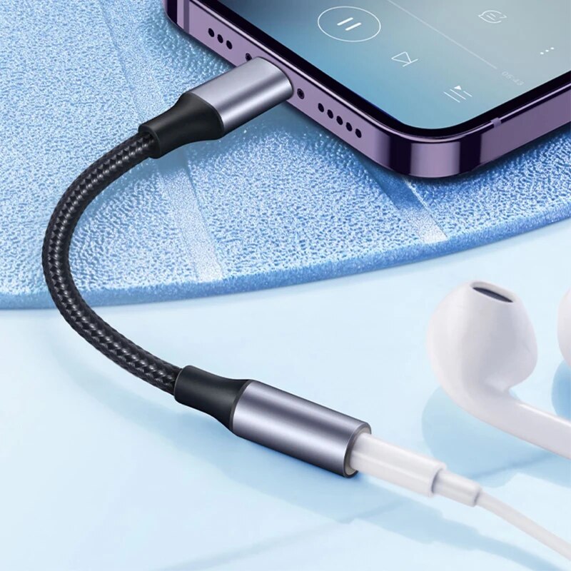 8 Pin to 3.5mm Jack AUX Cable  - Earphone Splitter Jack review and price