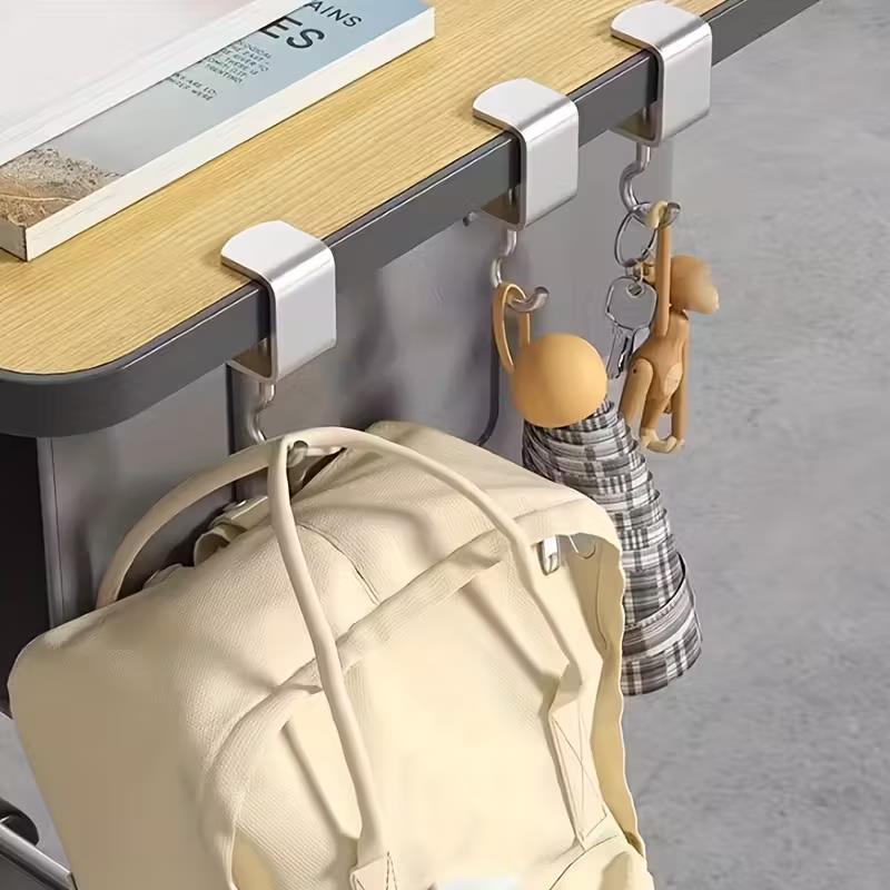 4pcs Removable Desk Hooks: Bac - Headphone Stand Desk review and price