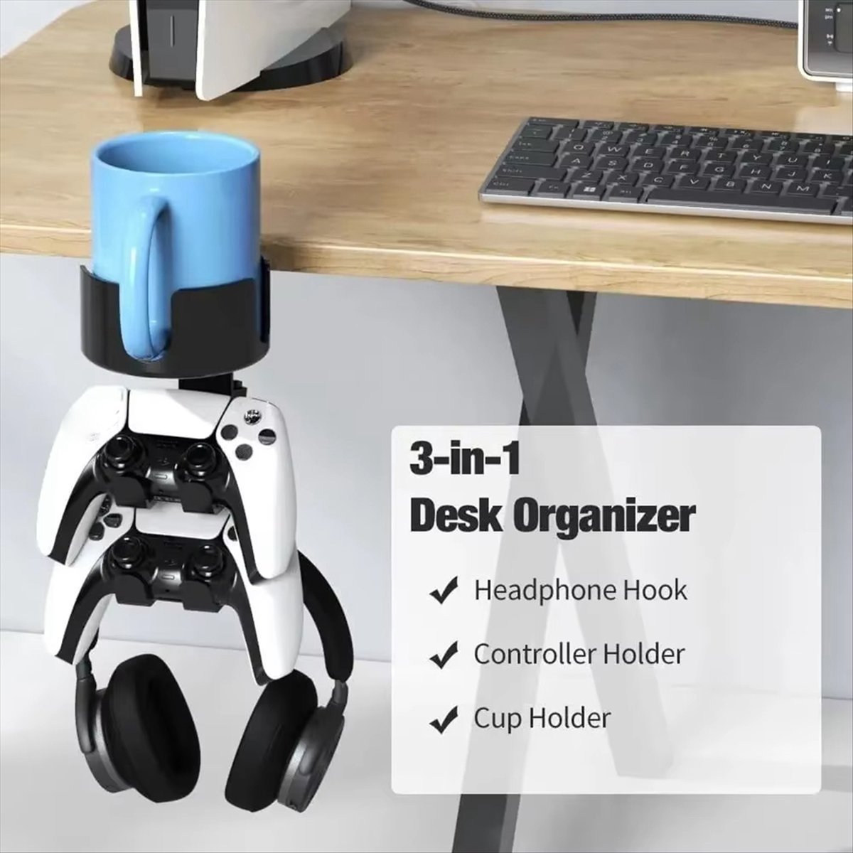 CANING- Desktop Water Cup Hold - Headphone Stand Desk review and price