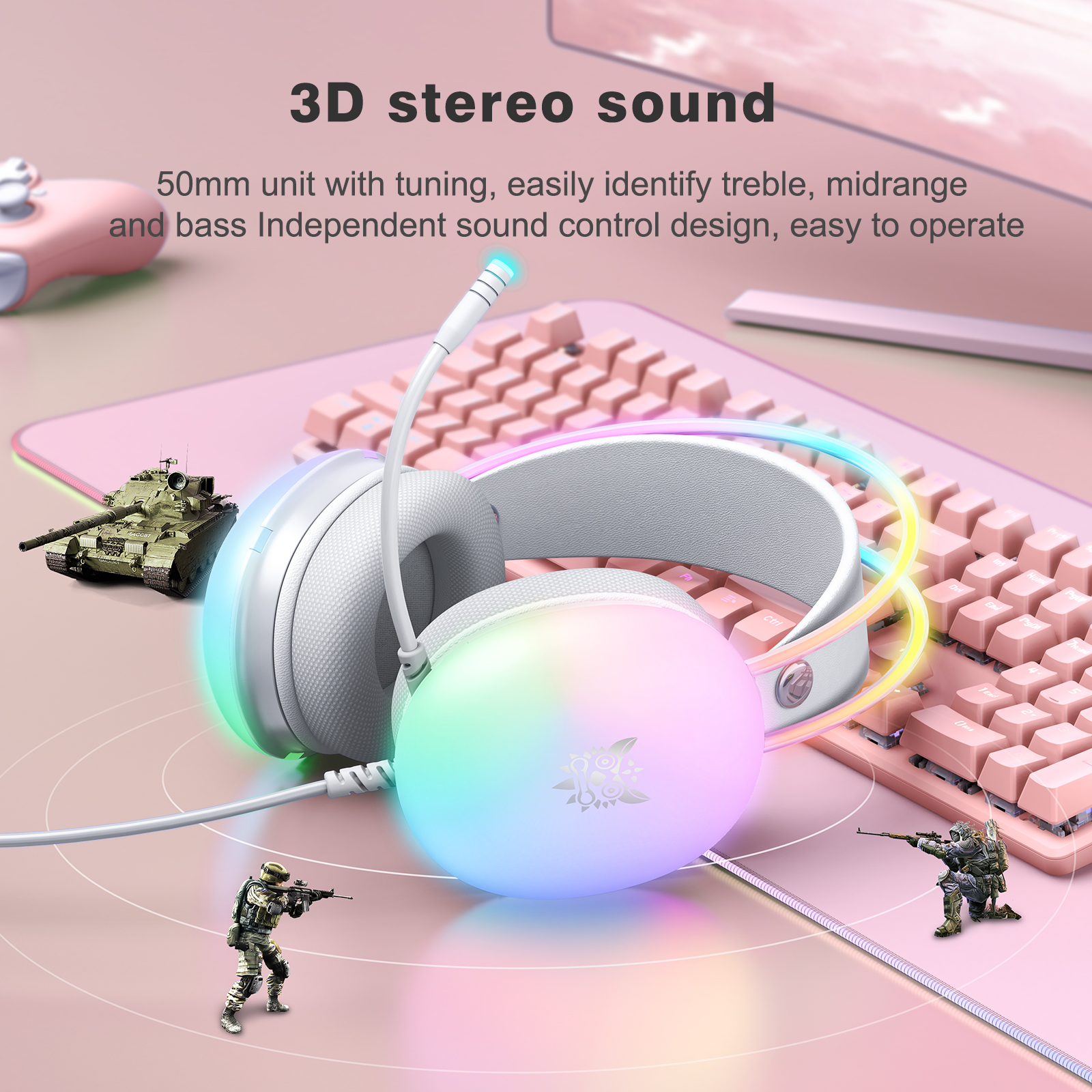 ONIKUMA 2023 NEW Headphones wi - Gaming Headset Rgb review and price