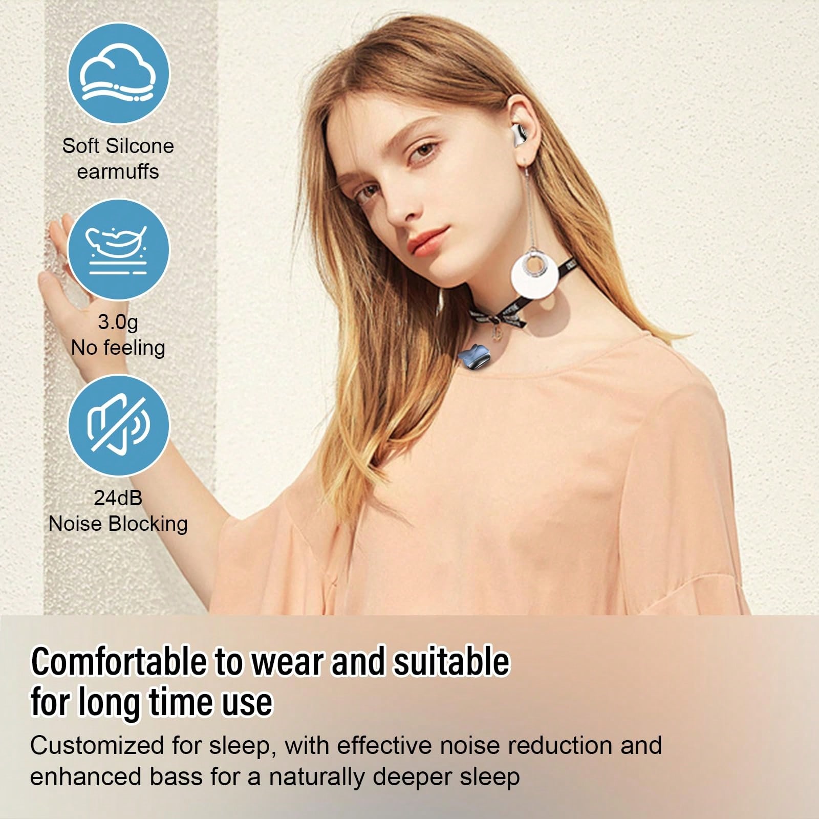 Sleep Earbuds Bluetooth 5.4 In - Earbuds Charging Case review and price