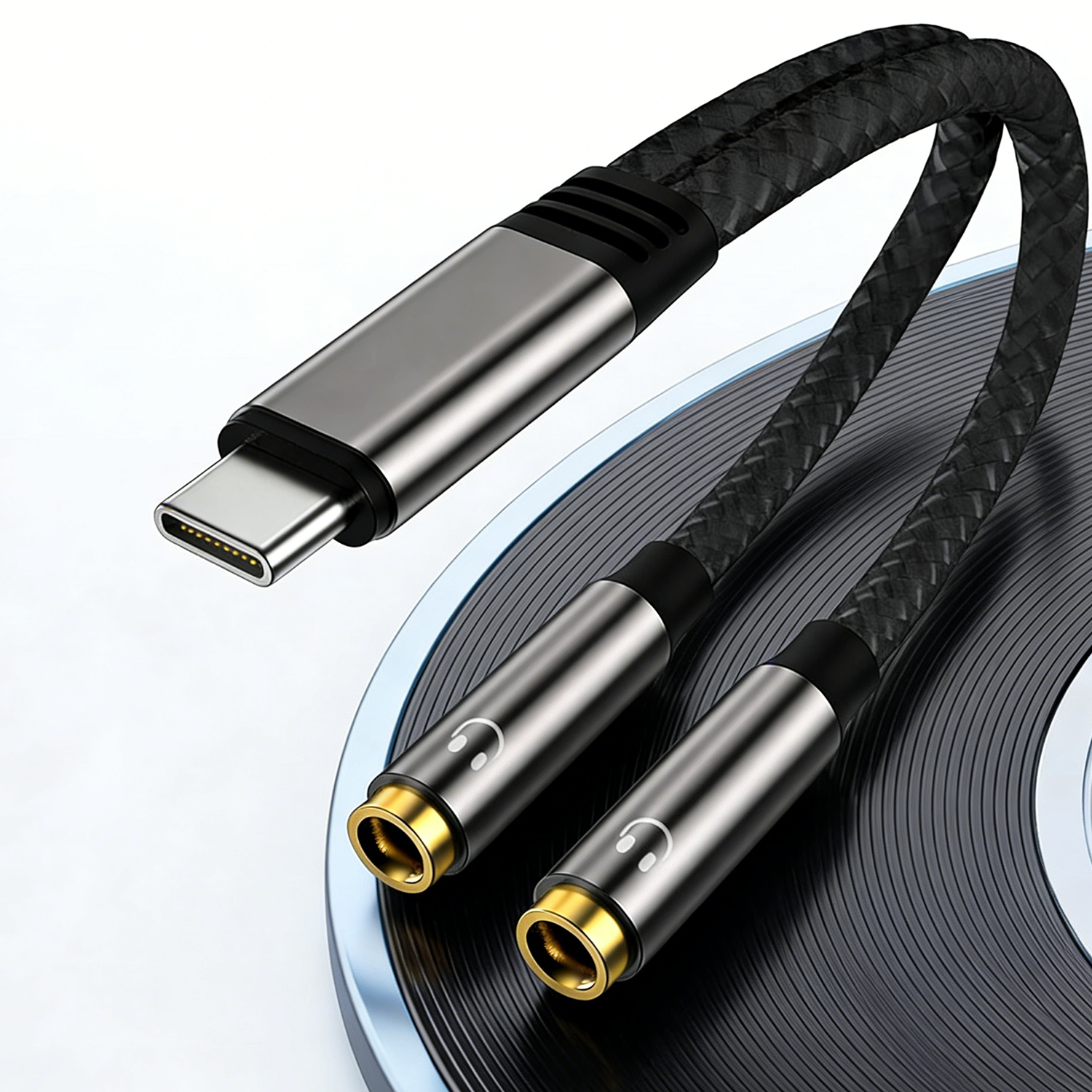 USB C To Dual 3.5mm Female Hea - Earphone Splitter Jack review and price