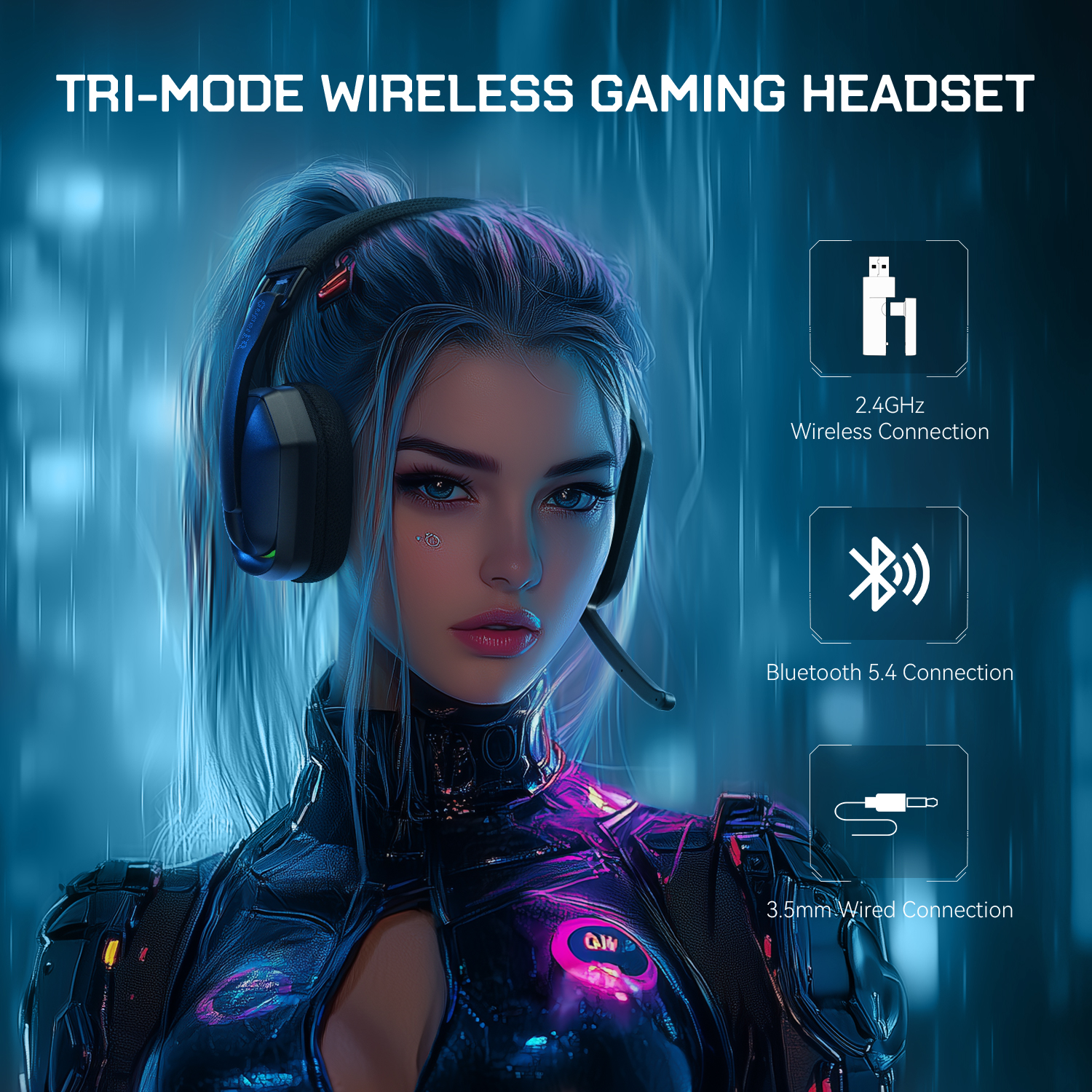 EKSA G19BT 2.4GHz Wireless Gam - Gaming Headset Rgb review and price