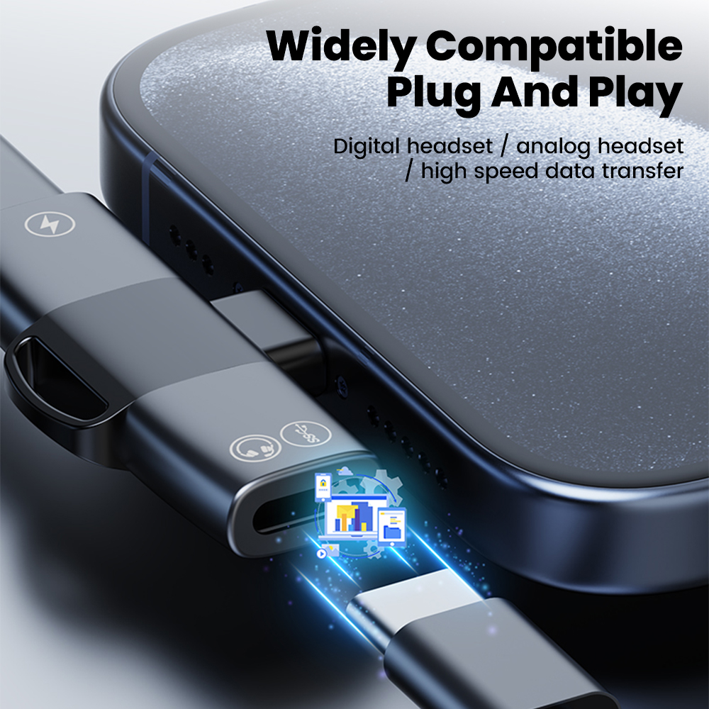 2 in 1 Type C Audio Adapter US - Earphone Splitter Jack review and price