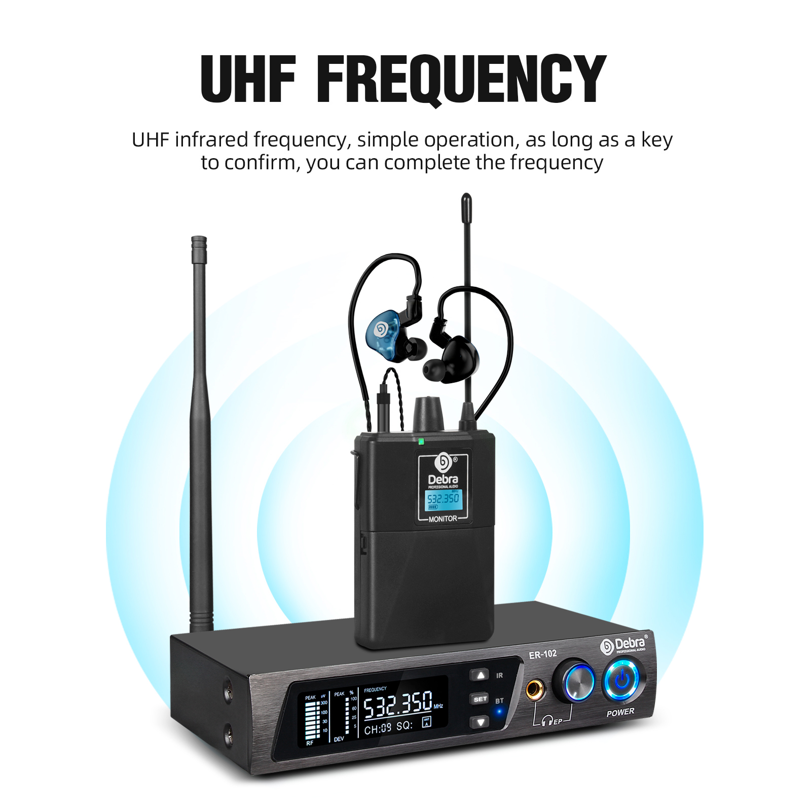 Debra ER-102 UHF IEM In Ear St - In Ear Monitor Iem review and price